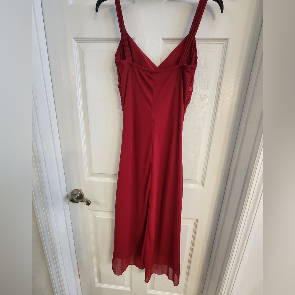 Ruby Rox Red Ruched Dress - Picture 5 of 7